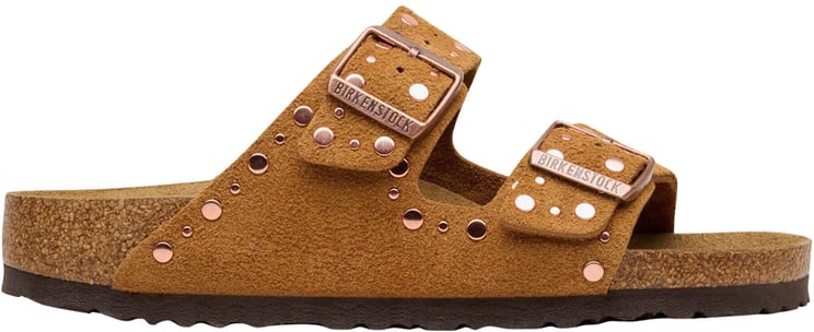 Birkenstock Birkenstock Arizona Rivet Narrow Slippers Cognac 1031731