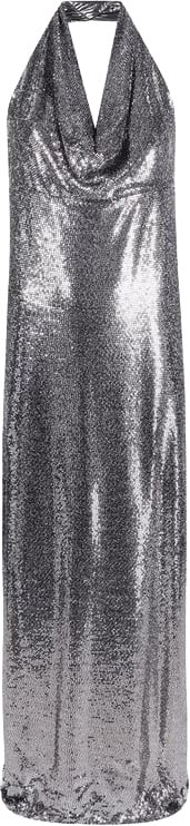 Blanca Vita BLANCA VITA Silver Elastane Cocktail Dress