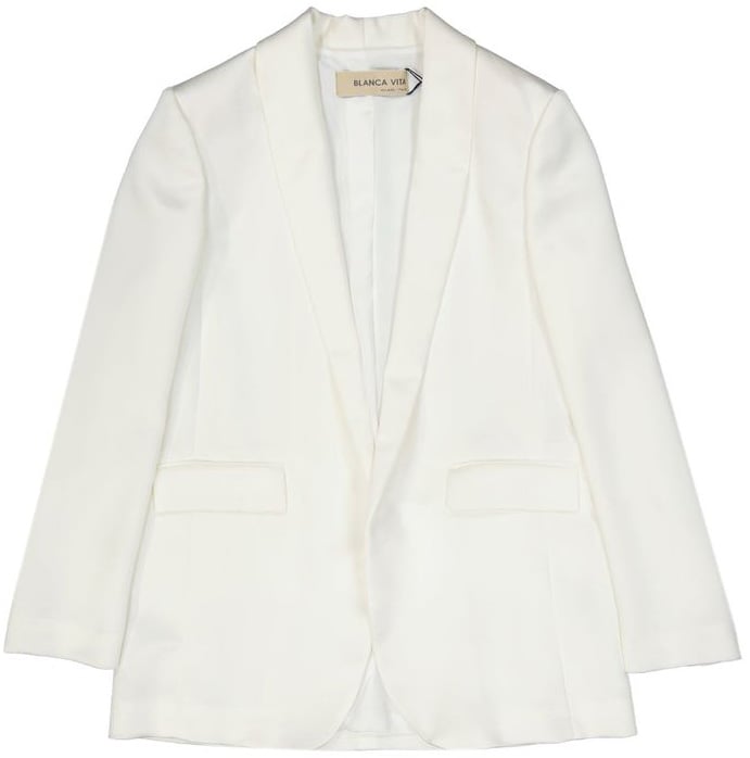 Blanca Vita BLANCA VITA White Polyester Jackets And Coat