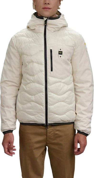 Blauer Blauer White Polyamide Shell Jacket