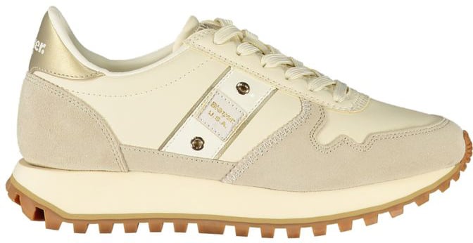 Blauer Blauer Beige Leather Women Sneaker