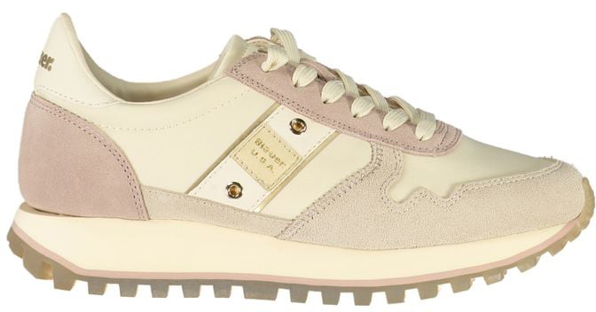 Blauer Blauer Beige Leather Women's Sneaker