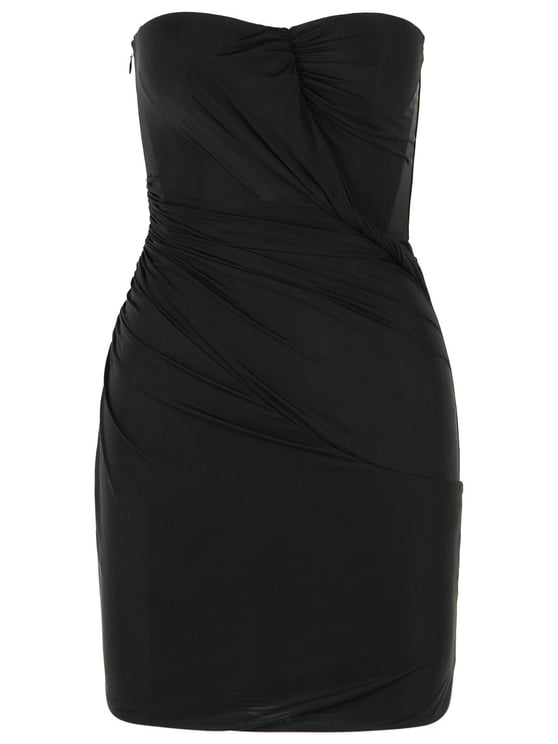 Blumarine Black Stretch Nylon Dress