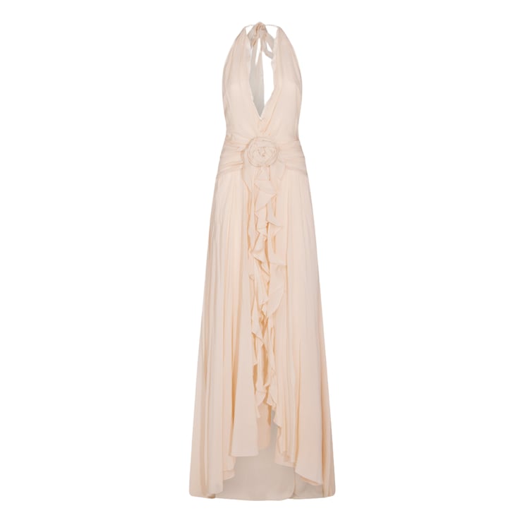 Blumarine Flowing Dress With Delicate Fabric And Subtle Details