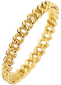 Blush Blush Ring 1247YGO/54 14k Geelgoud Gourmette Schakel Maat 54