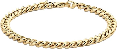 Blush Blush Armband 2262YGO 14k Geelgoud Gourmette Schakel 5.3mm x 18.5cm