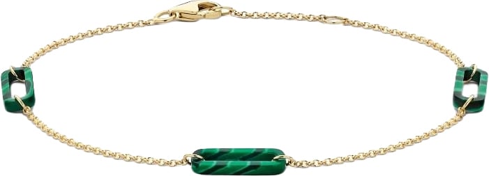 Blush Blush Armband 2267YMA 14k Geelgoud met Mallechiet Schakels 4mm x 10mm 16.5-18cm