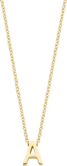 Blush Blush Collier met Hanger 3155YGO_A 14k Geelgoud met letter A 42cm