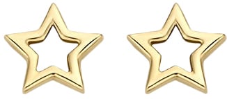 Blush Blush Oorbellen 7248YGO Oorstekers 14k Geelgoud Sterretjes Open 4,8mm