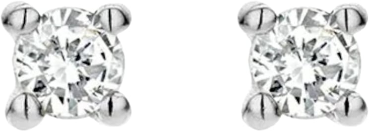 Blush Blush Diamonds - Oorbellen - Witgoud