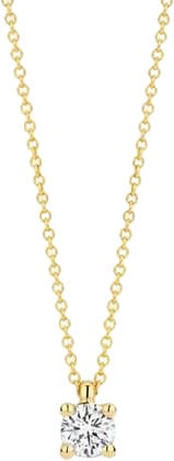 Blush Blush Collier LG3001Y 14k Geelgoud 0.20crt G SI Briljant Lab Grown Diamant 42cm