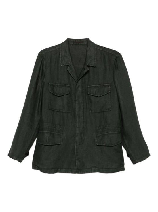 Boglioli Green Point Collar Utility Jacket