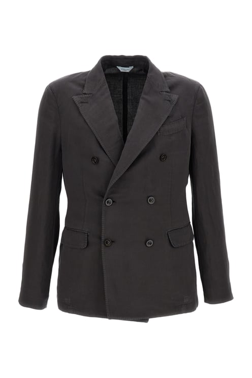 Boglioli Brown 'Dover Double-Breasted' Cotton Jacket