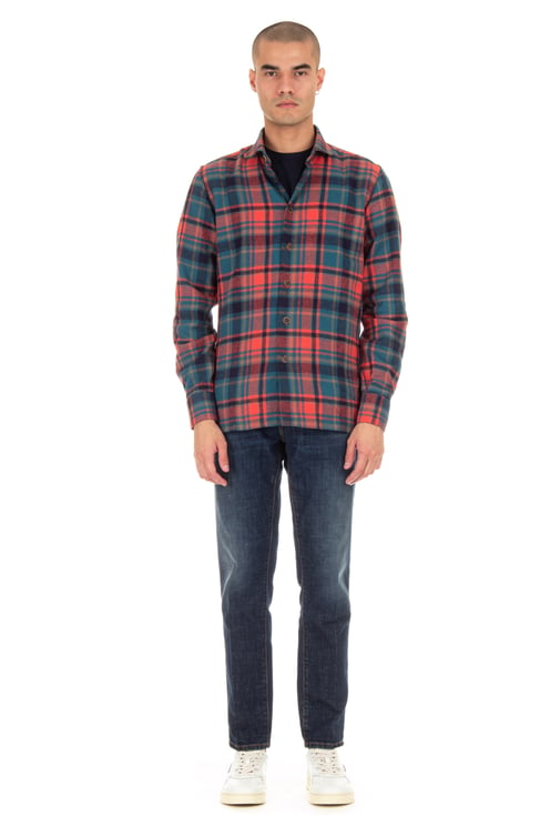 Borriello Napoli Check Flannel Overshirt