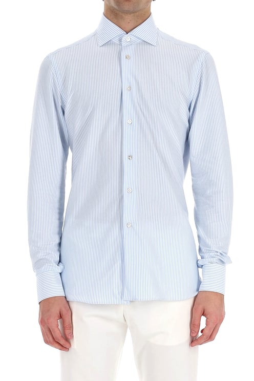 Borriello Napoli Stretch Stripe Tailored Shirt