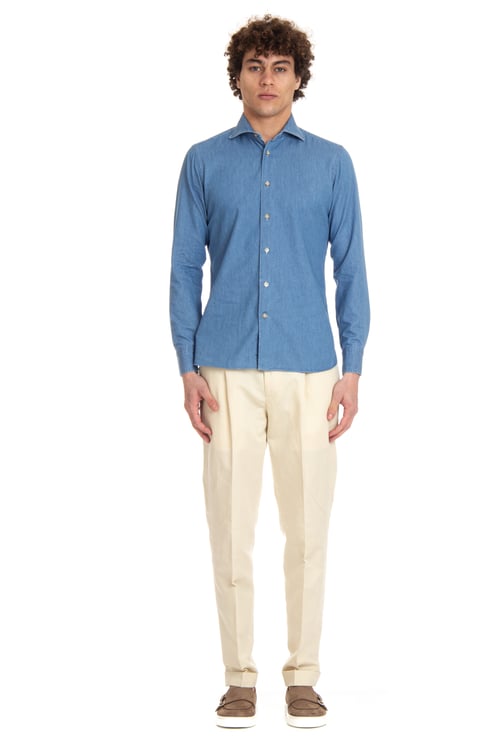 Borriello Napoli Denim Tailored Shirt