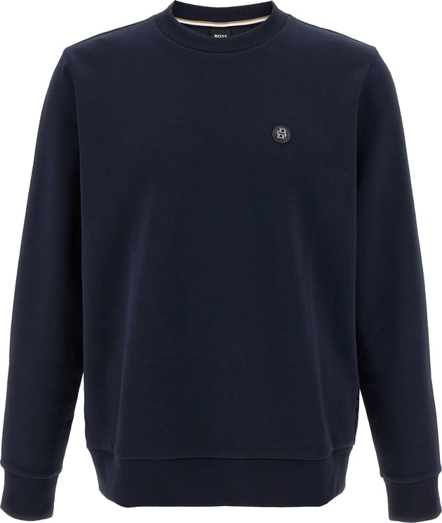 Boss Hugo Boss Blue Cotton Sweatshirt