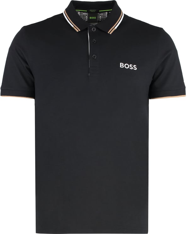 Boss Stretch cotton piqué polo shirt