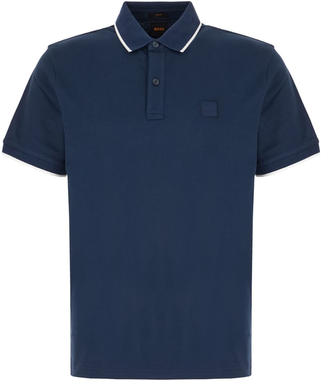 Boss Hugo Boss Blue piquet polo shirt