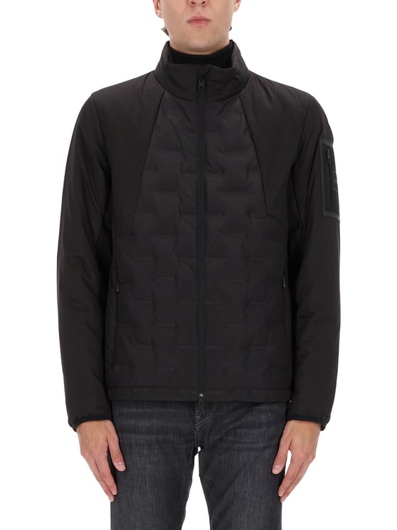 Boss Black Polyester Hybrid Down Jacket