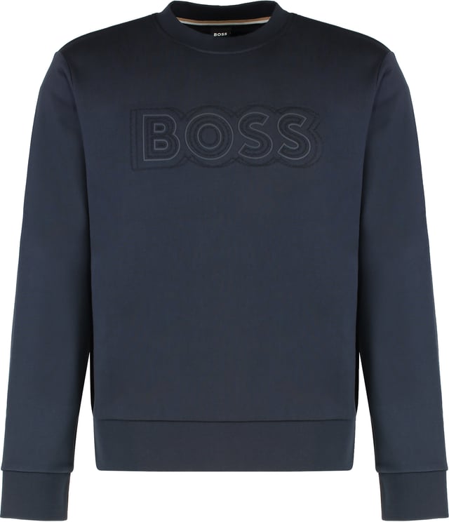 Boss Logo detail cotton sweatshirt