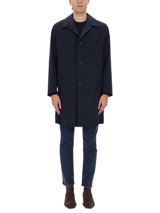 Boss Black Cotton-Blend C-Clark Mid-Length Coat