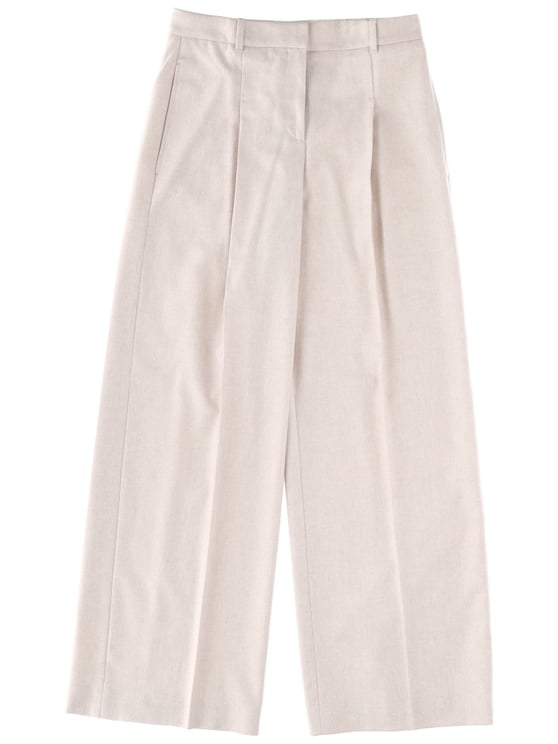 Boss Wide-Leg Tiana Recycled Wool-Blend Pants