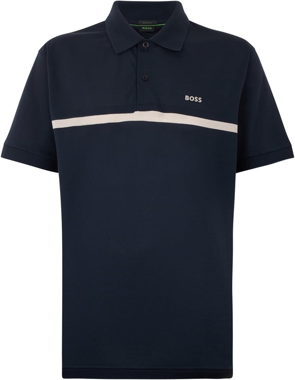 Boss Cotton polo with short sleeves