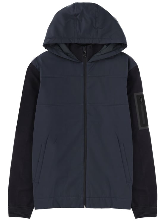 Boss Two-Tone Navy Front Hood Jacket