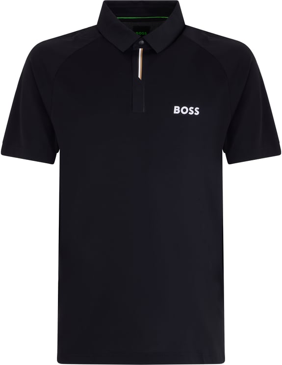 Boss Cotton polo with short sleeves