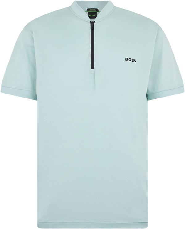 Boss T-shirt with zip collar
