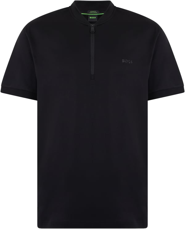 Boss T-shirt with zip collar