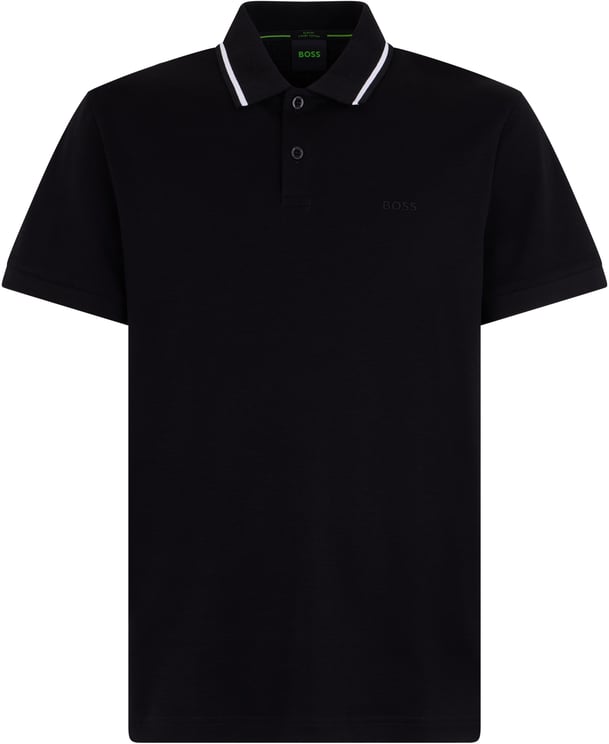 Boss Cotton polo with short sleeves