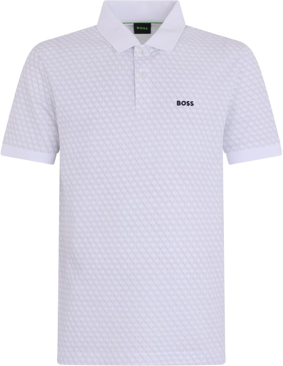 Boss Cotton polo with pattern