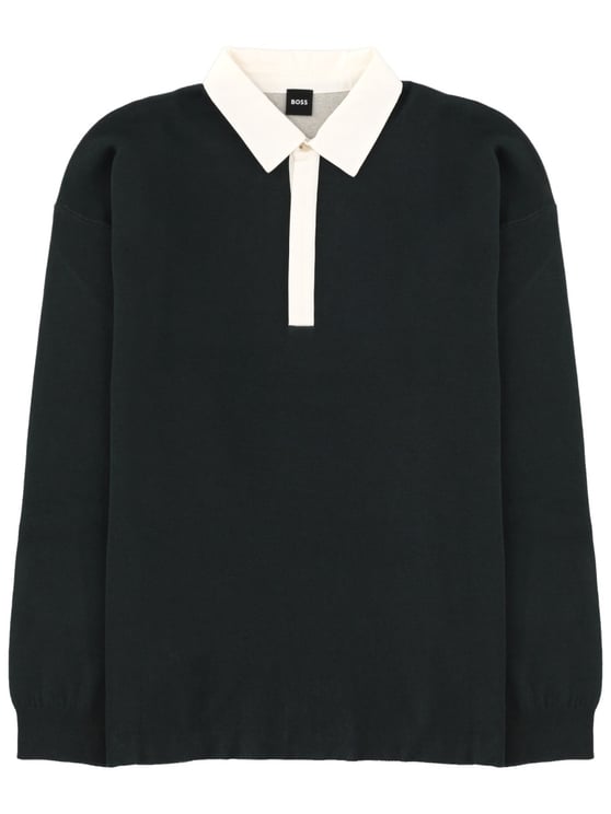 Boss H-Cenito Cotton Wool Long Polo Shirt