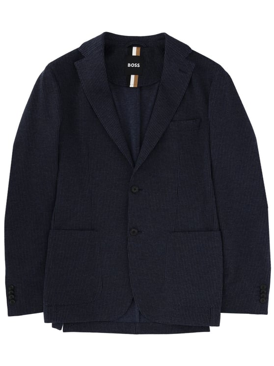 Boss Hanry Cotton Blend Pinstripe Jacket