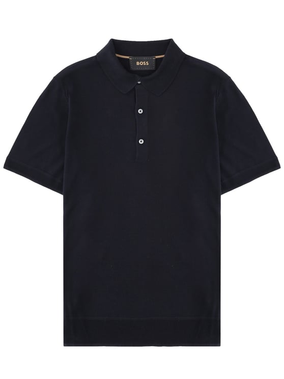 Boss Novo Lavish Silk Three-Button Polo Shirt