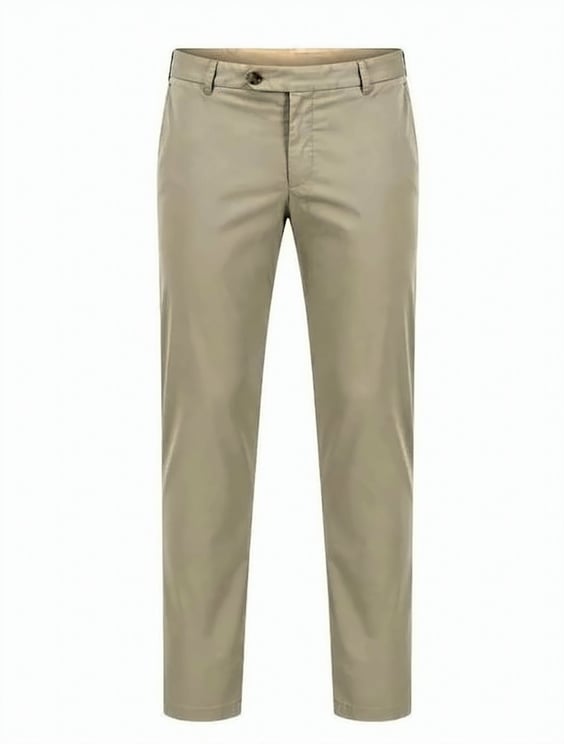 Boss Beige Concealed Slim Fit Trousers