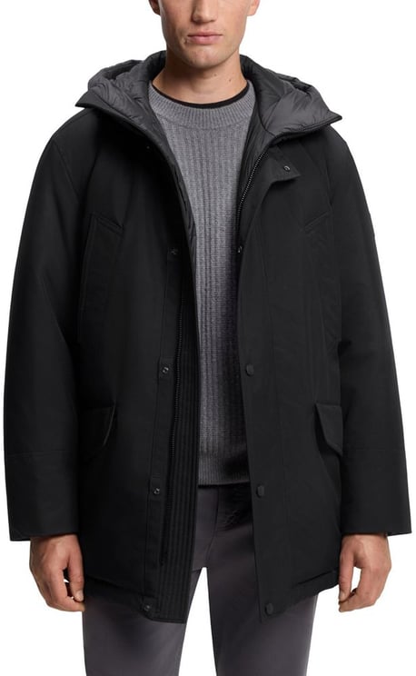 Boss Hugo Boss Black Polyester Full-Length Jacket