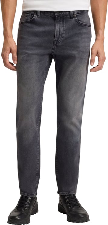 Boss Hugo Boss Gray Cotton Relaxed Fit Jeans
