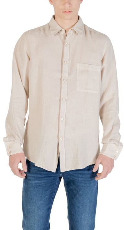Boss Hugo Boss Beige Linen Shirt