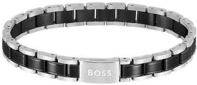 Boss BOSS JEWELS HBJ1580665 METAL LINK ESSENTIALS Mannen Armband 20cm Deze armband van BOSS uit de METAL LINK ESSENTIALS serie met artikelnr. HBJ1580665 is een stijlvol sieraad voor de echte BOSS klant. De stalen schakelarmband toont als een horlogeband