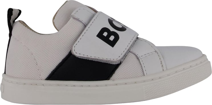 Boss Boss Jongens Sneakers In Wit