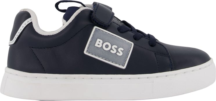 Boss Boss Jongens Sneakers In Navy