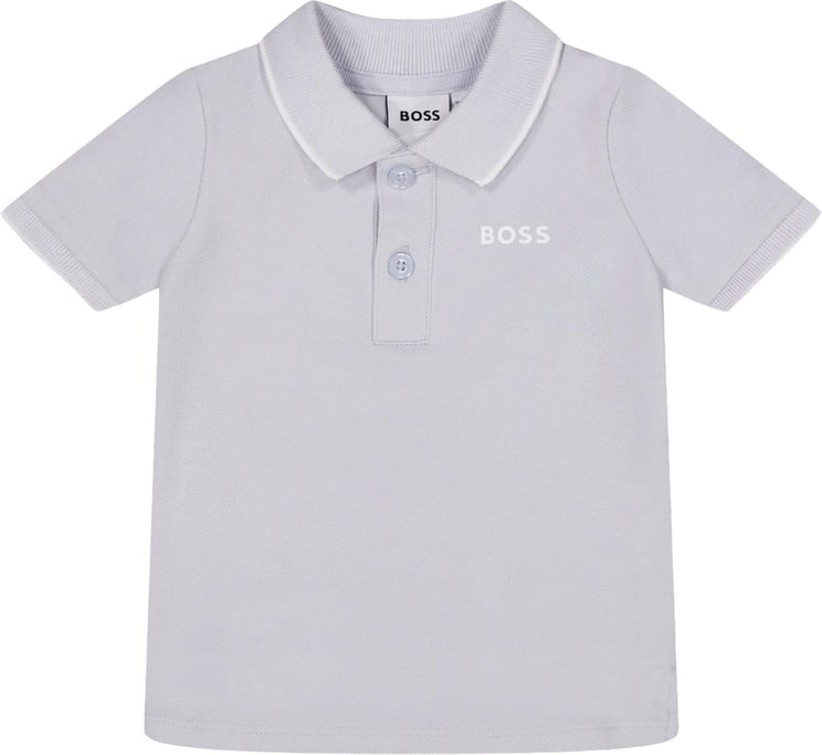 Boss Boss Baby Jongens Polo In Licht Blauw