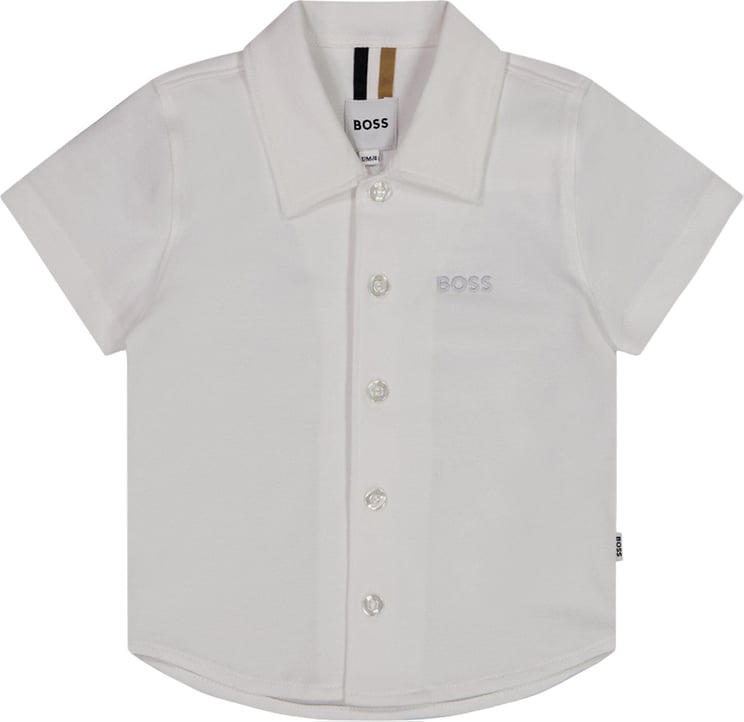 Boss Boss Baby Jongens Blouse In Wit