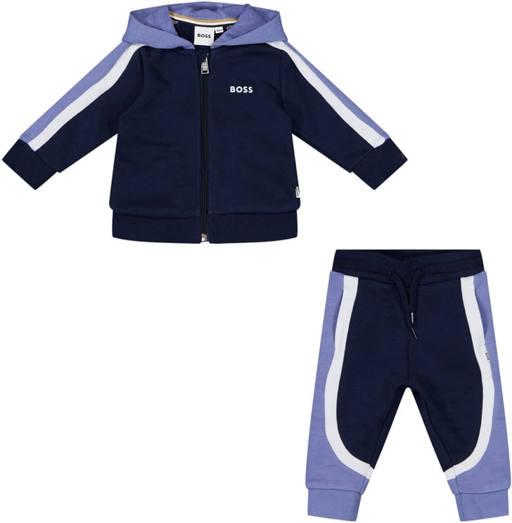 Boss Boss Baby Jongens Joggingpak In Navy