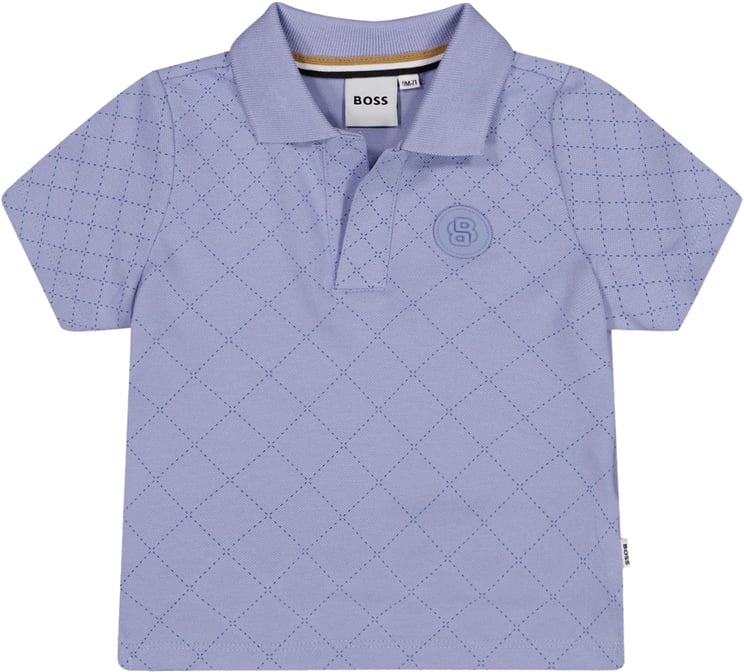 Boss Boss Baby Jongens Polo In Licht Blauw
