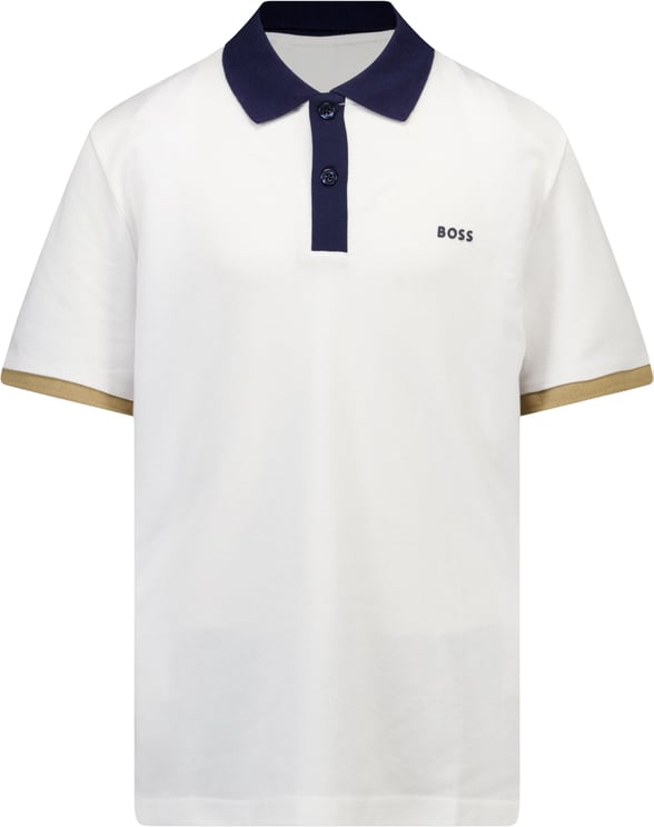 Boss Boss Kinder Jongens Polo In Wit