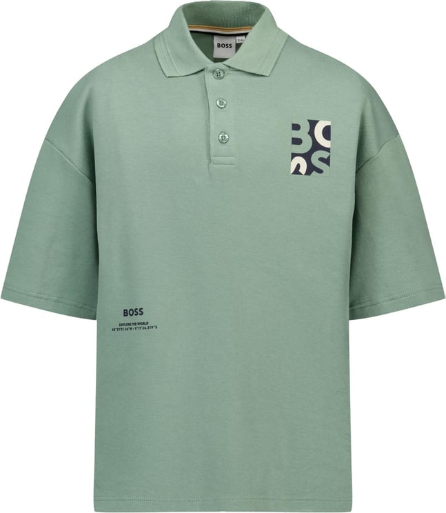 Boss Boss Kinder Jongens Polo In Groen